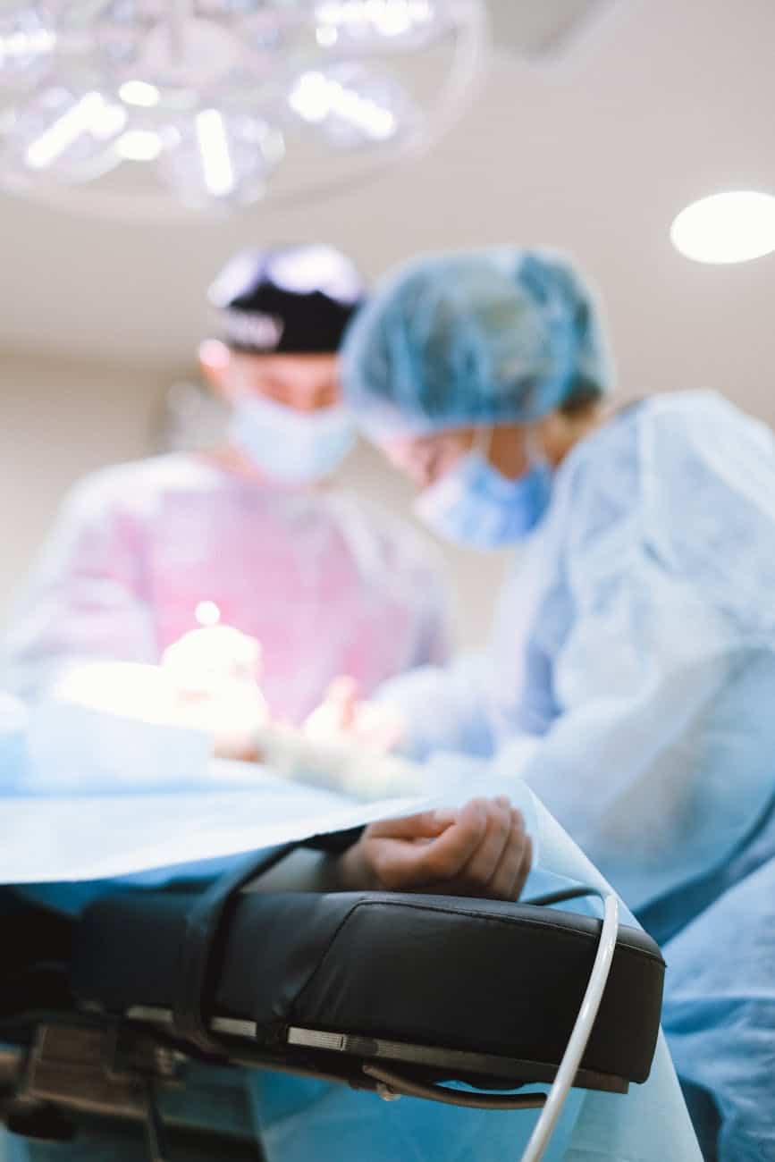 surgeon performing an operation